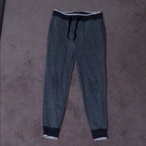 Gray fabric men’s sweatpants